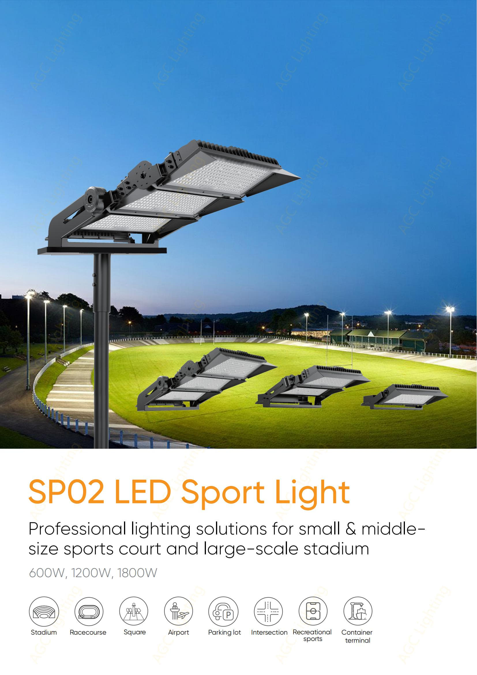 SP02 LED Sports Light AGC Lighting