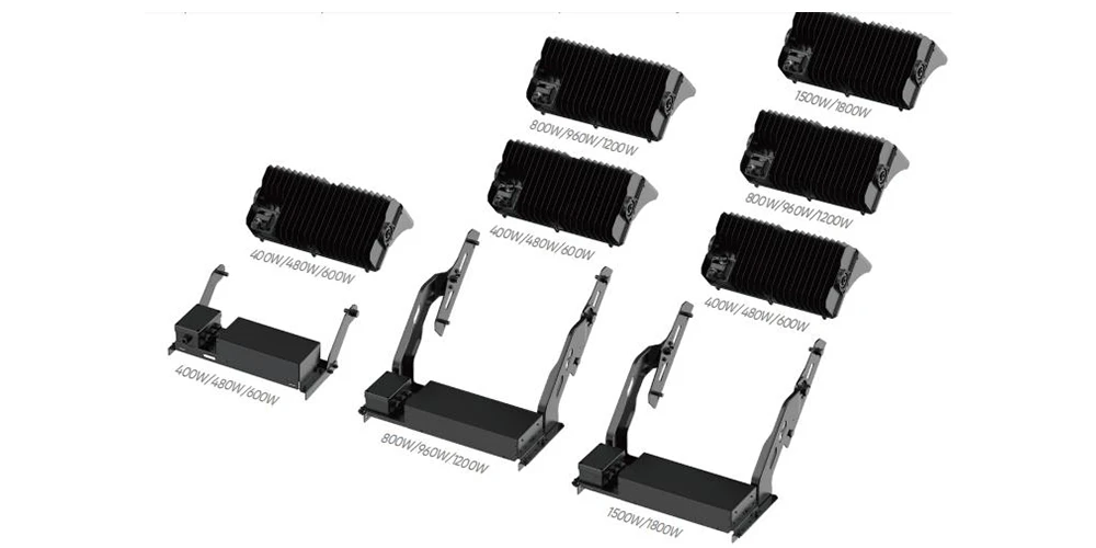 Modular design of sport lighting for faster maintenance