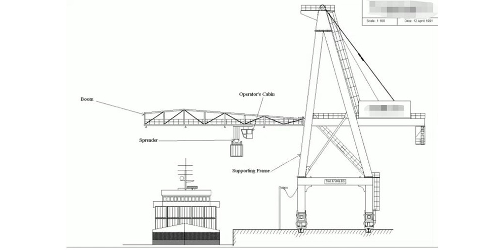 port crane coastal area