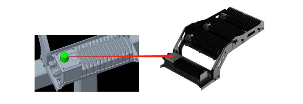 Casambi sensor for flood light and sports light