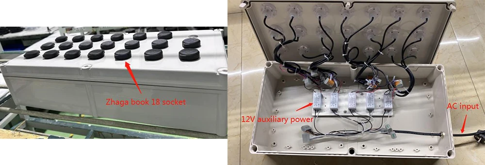 Programming Box with Zhaga Book 18 sockets for multiple Casambi sensors parameter setting