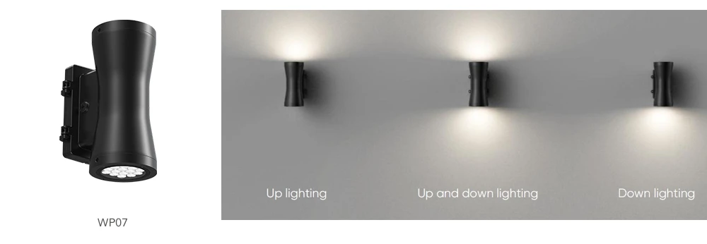 WP07 multiple lighting options up and down light