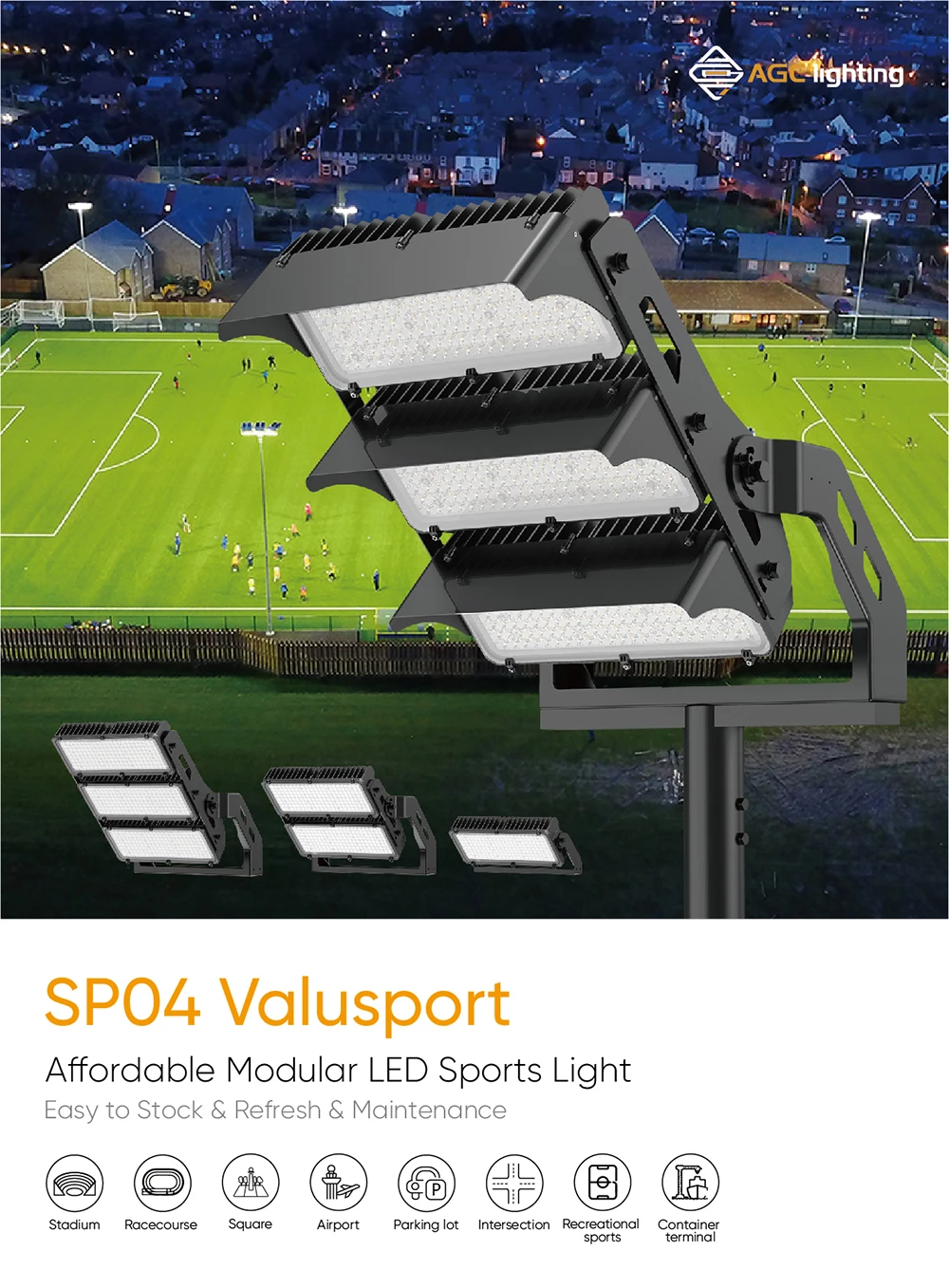 affordable modular led sports light