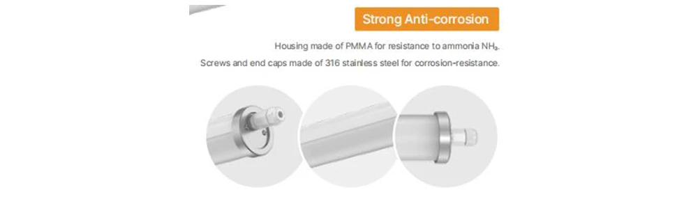 strong corrosion resistance of fixtures