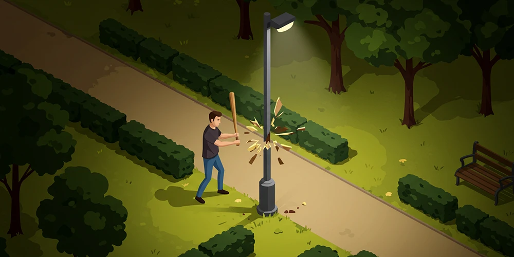 Why Vandals Target Public Lighting and How to Stop Them