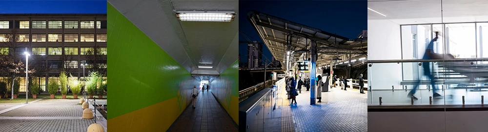 park underpasses transit station and hospital that use vandal resistant lighting