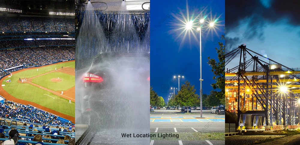 wet location lighting that exposure directly to water