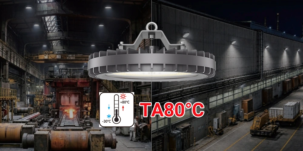 DOB High Bay Light Built for Extreme 80°C Heat