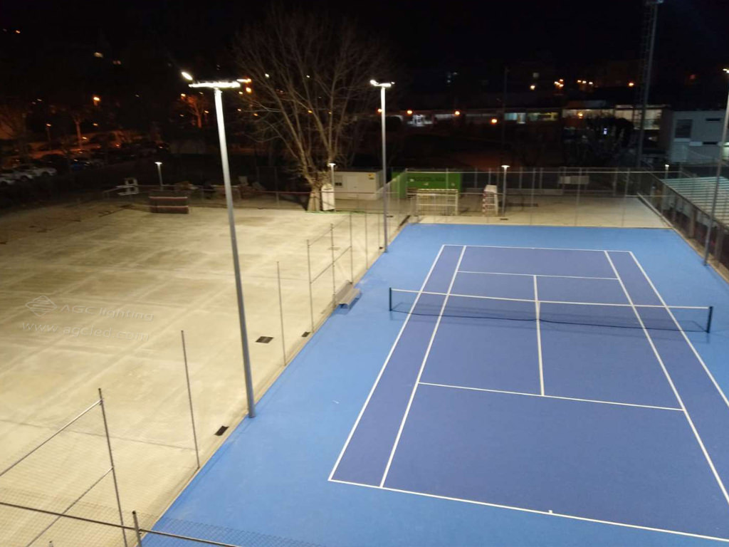 Flood Light Outdoor Tennis Court Project AGC Lighting
