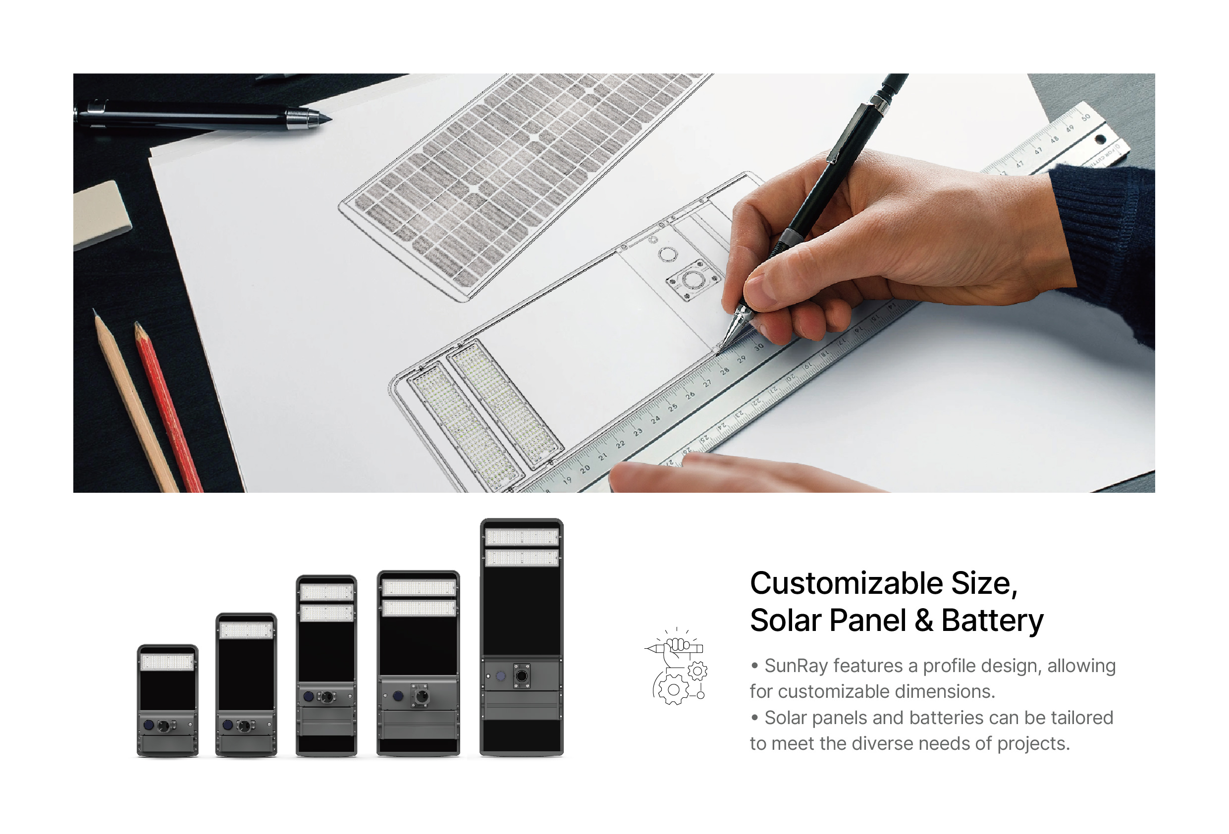 SL01 customizable solution solar panel battery 4