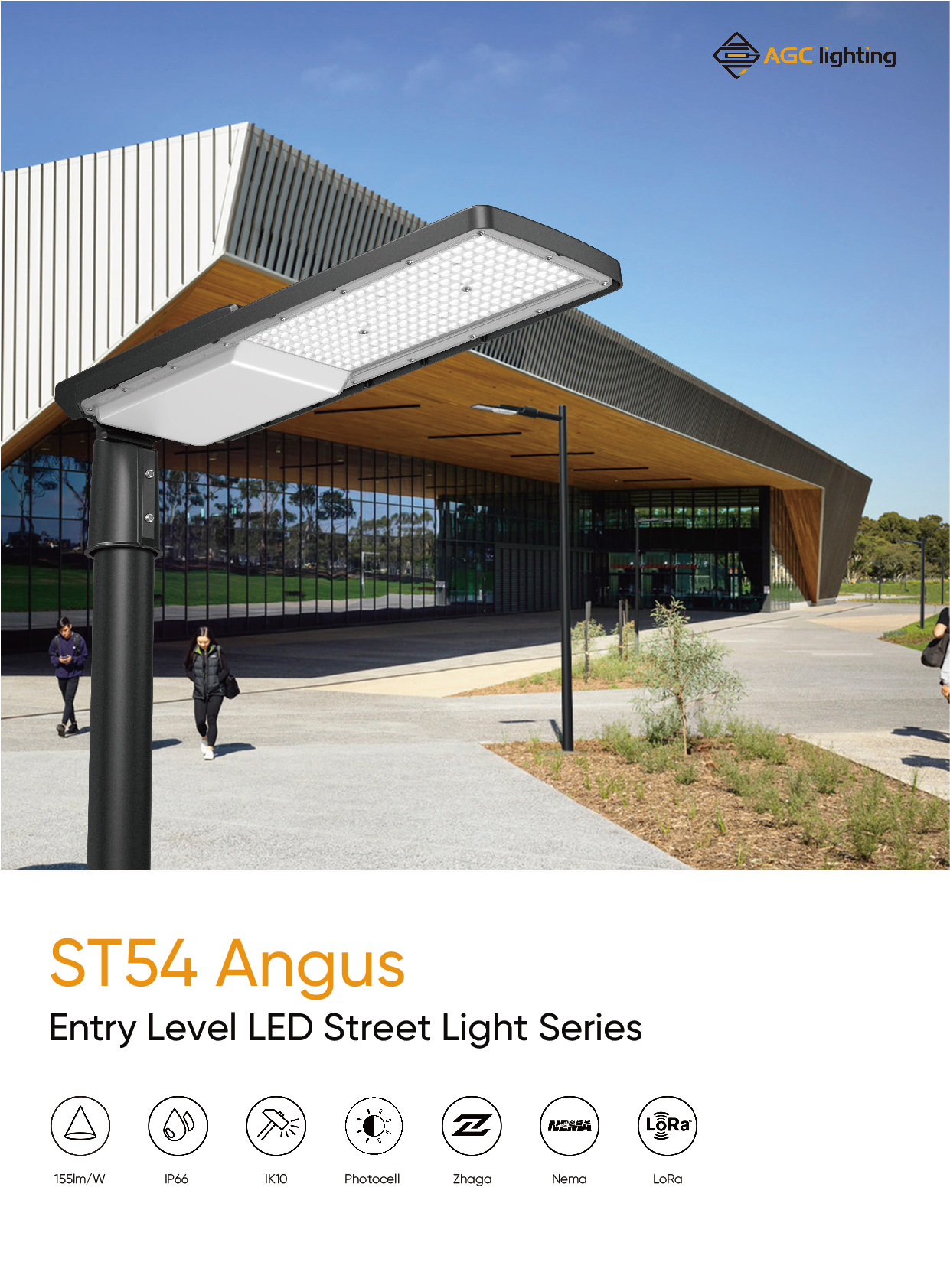 ST54 30w to 180w entry level LED Street Light 01