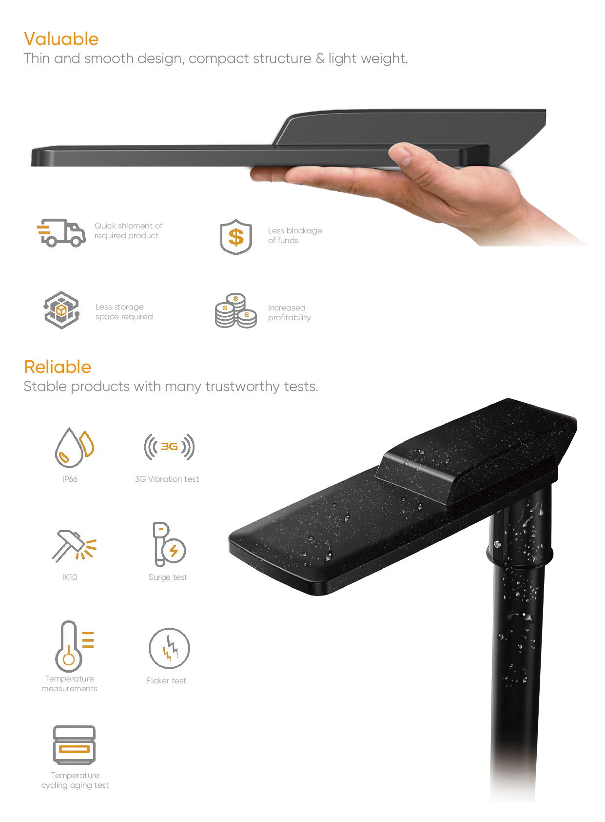 ST54 30w to 180w valuable and reliable LED Street Light 02